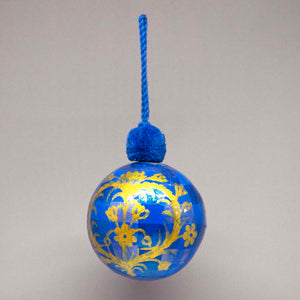 Papier Mâché Sphere // blue